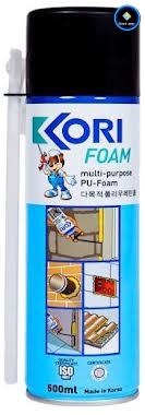 กาวโฟมโพลียูรีเทน พียูโฟมสเปรย์ Kori Foam Multi Purpose Pu Foam